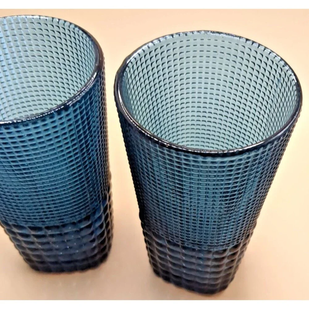 Vintage Malcolm Highball Glasses – Cornflower Blue (Set of 2) MCM